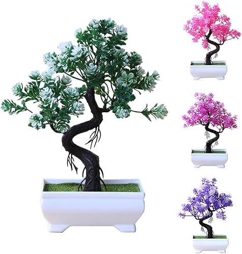 Miniatura 3 de LAPUTA Plantas artificiales decorativas de imitación de árbol en maceta, bonsái, decoración del hogar, centros de mesa, ornamento de escritorio,