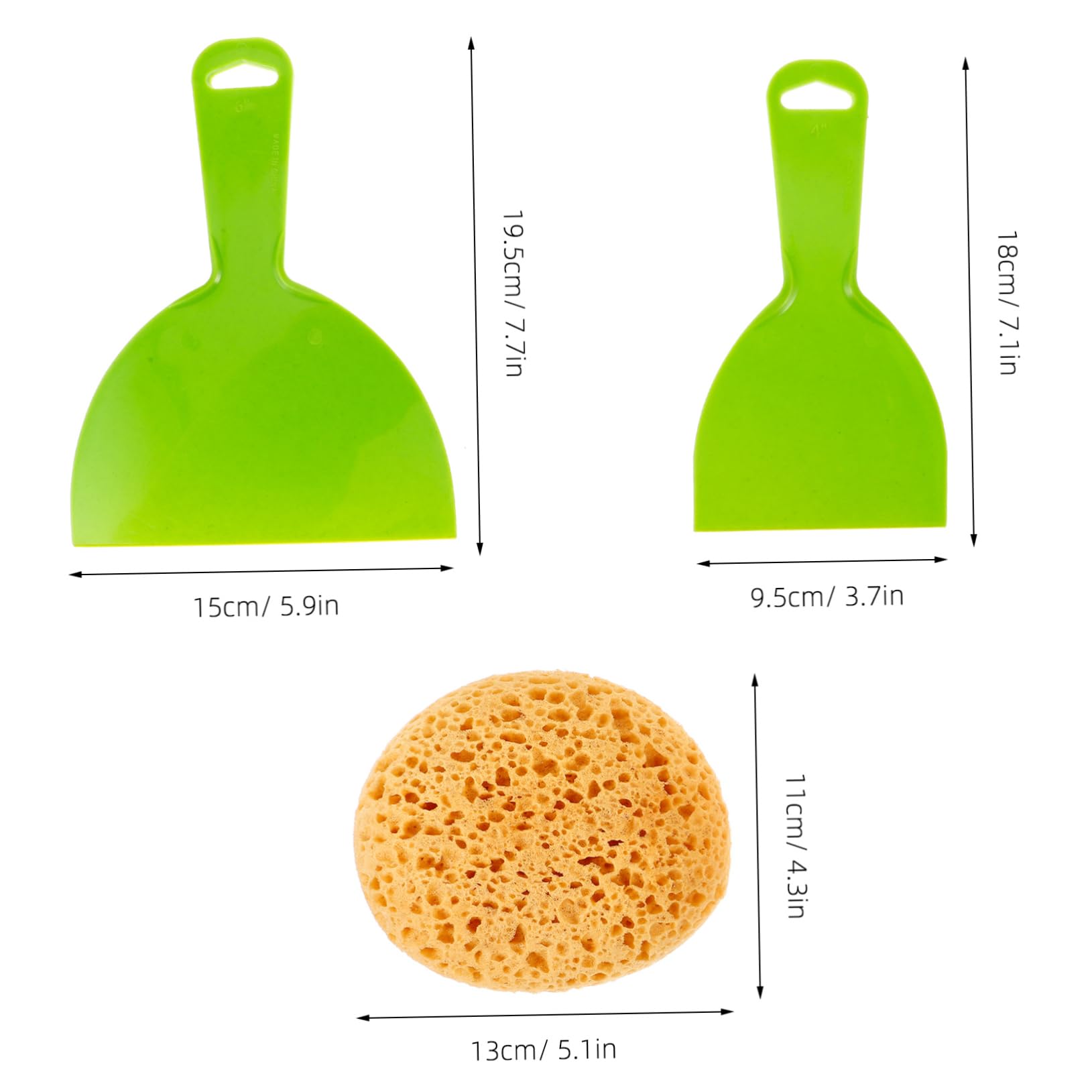 Mikikit 2pcs Wall Texture Sponge Drywall Texture Tool for Decor Soft and Comfortable Design for Easy Use and Painting Ceilings