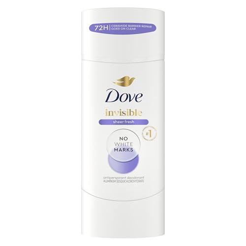 Image of Dove Advanced Care Antiperspirant Deodorant Stick Sheer Fresh for Soft, Resilient Skin, with No White Marks & 72-Hour Sweat & Odor Protection, 2.6 oz