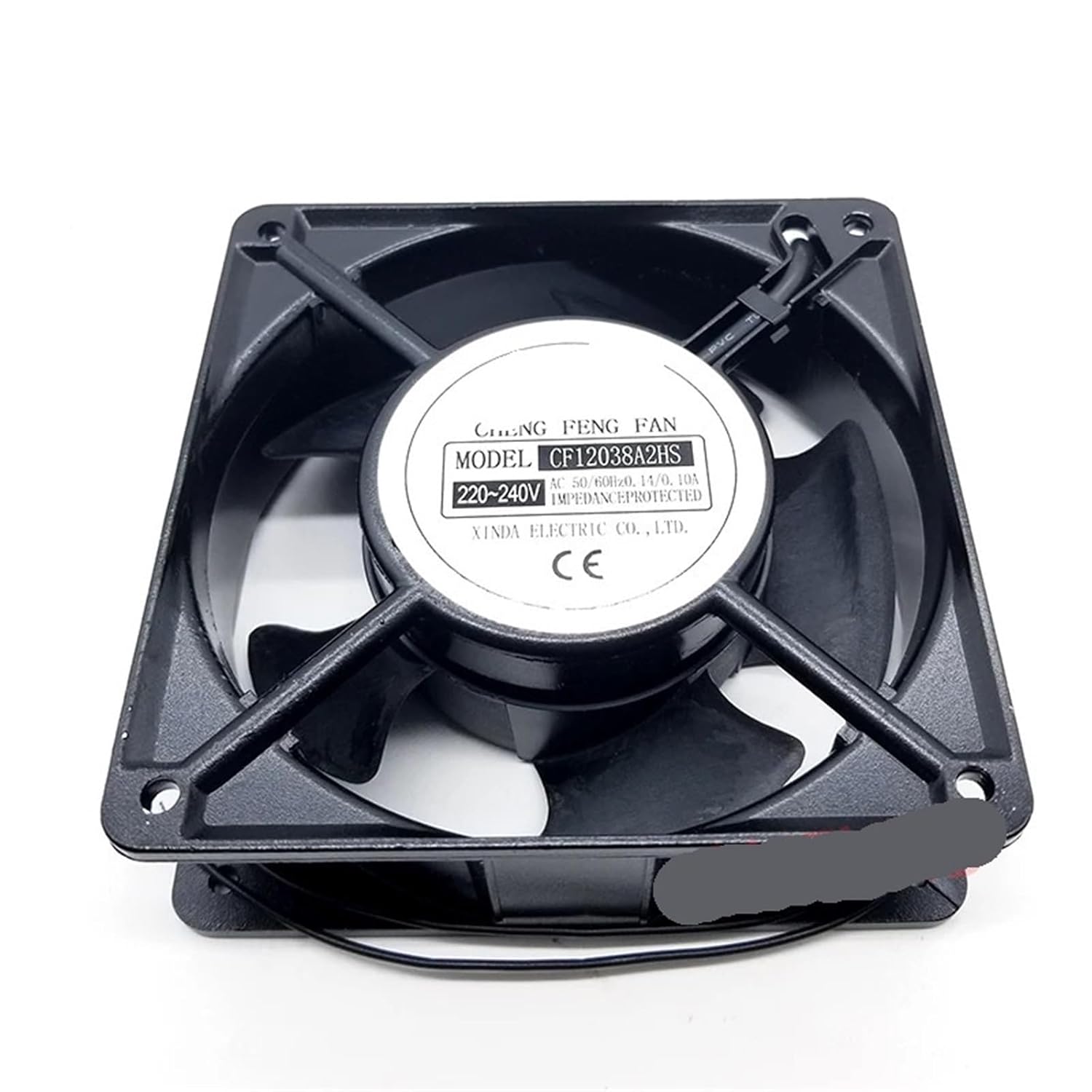 for CF12038A2HS AC 220V-240V 0.14A/0.1A 50/60HZ 12038 12cm 120 * 120 * 38mm 2 Wires Oil Bearing Cooling Fan