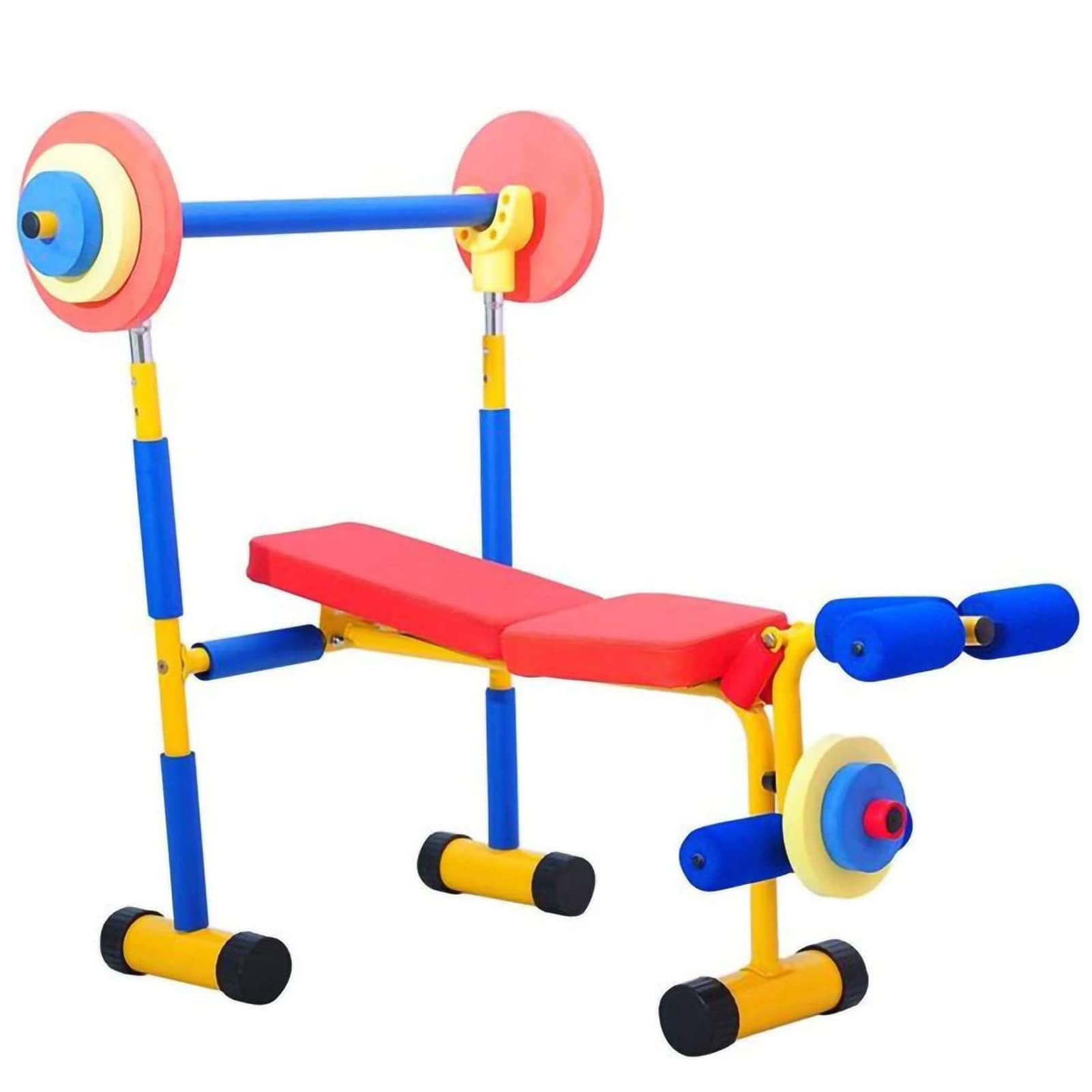 Equipo de fitness para niños, equipo de ejercicio para niños, entrenamiento de fuerza y elementos esenciales para el cardio para jugar activo y diversión saludable, juego de 4 piezas