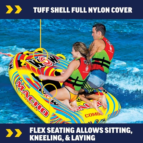 Image of WOW Sports Macho Combo Towable Tubes for Boating, Accessories for Tubing, Water Tube for Boats