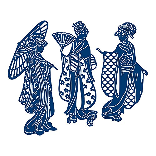 Tattered Lace Village Gossip Dies, Silver, 5 x 11.4 cm