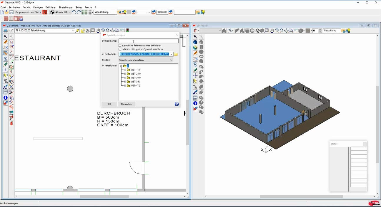 BeckerCAD 15 - 2D CAD - Software und Zeichenprogramm für Architektur, Maschinenbau, Modellbau und Elektrotechnik - 100% kompatibel mit AutoCAD für Win 10, 8.1, 7