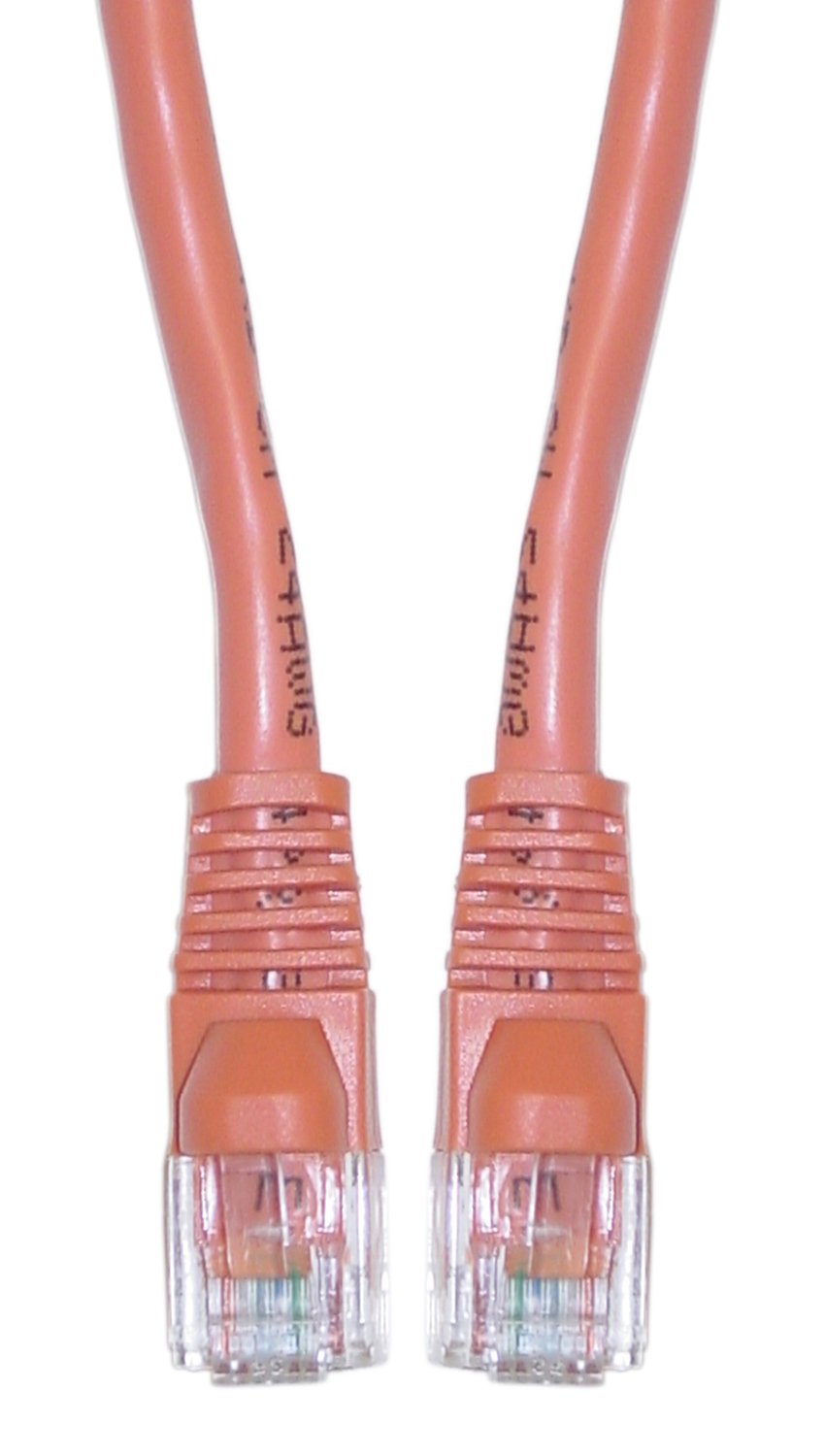 OffexCat5e Ethernet Crossover Cable, Snagless/Molded Boot, 10-Foot, Orange (OF-10X6-33310)