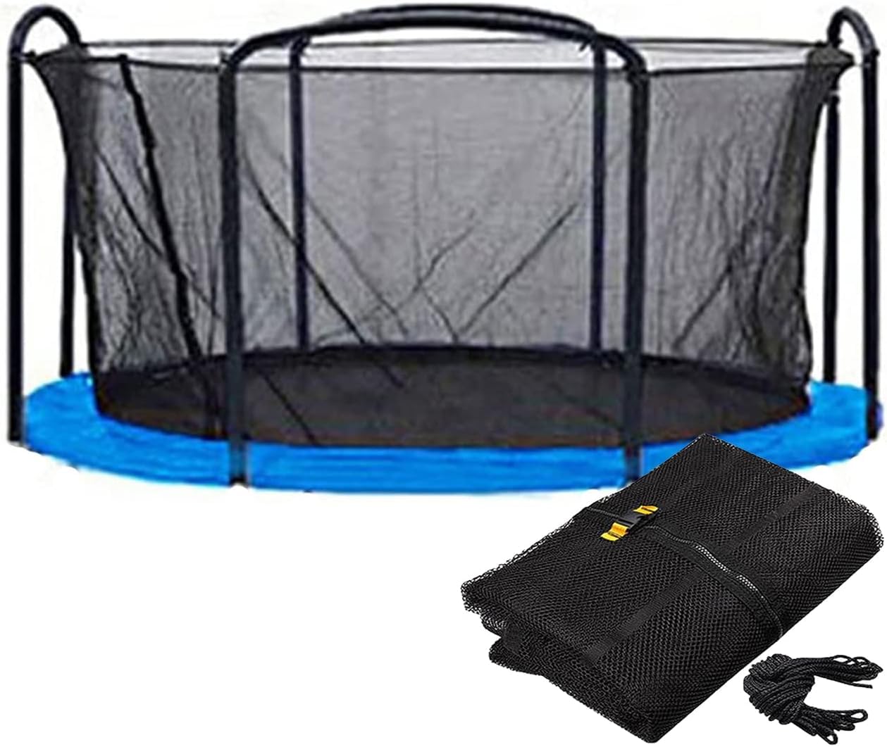 Red de polipropileno duradera para trampolín circular de 12 pies 7
