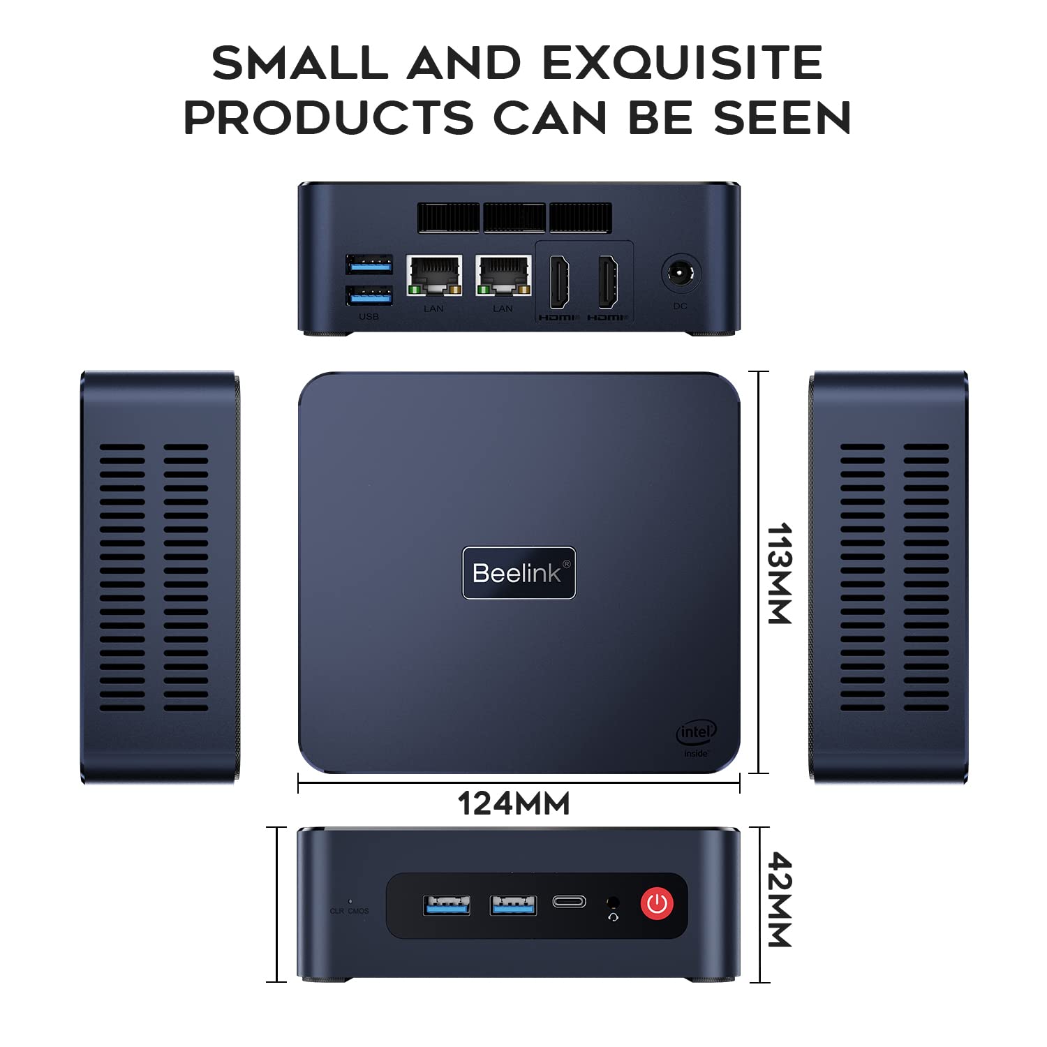 Beelink U59 Pro Mini PC, mini komputer z procesorem Jasper
