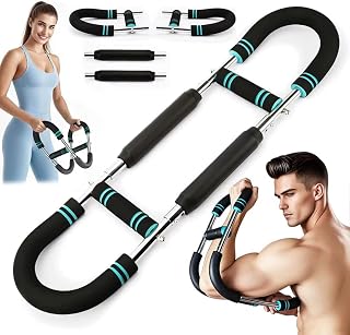 Twister Arm Trainer with Adjustable Arm Chest Exerciser for Enhance Upper Body Muscle Detachable Power Twister Chest Expander Exerciser for Men and Women Home Fitness Equipment