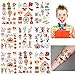 284PCS Circus Temporary Tattoos for Kids - Carnival Baby Shower/Birthday Party Supplies Under the Big Top Party Goodie Bag Stuffers Favors(24 Sheets)