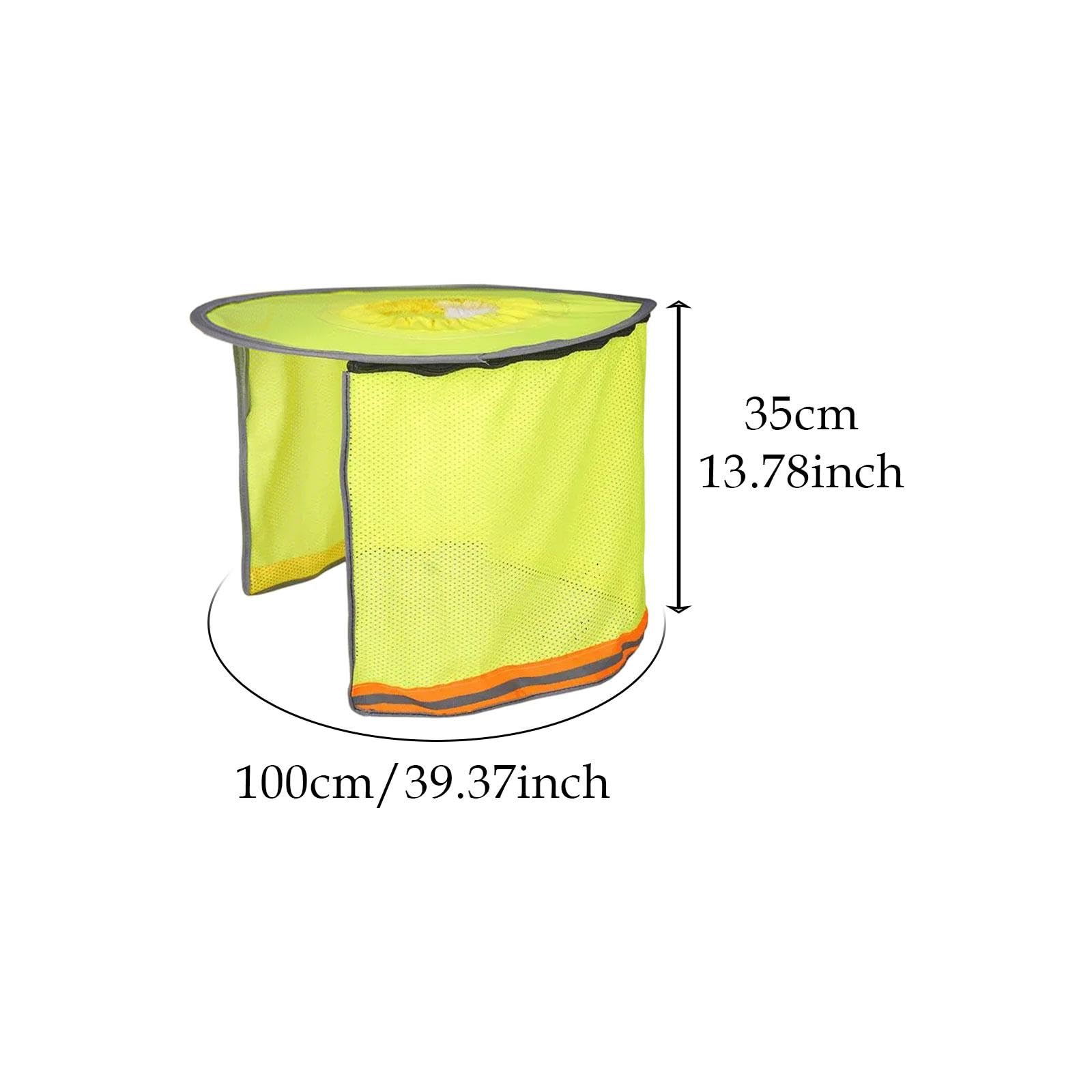 Oshhni Paquete de 2 Viseras para Casco con Protección Solar para El Cuello, Completa, Malla Reflectante, Transpirables, de Secado Rápido, con Cremallera