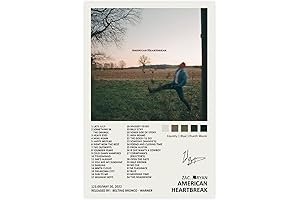 Zach Bryan 'American Heartbreak' Canvas Poster: A Touch of Country Charm for Your Walls