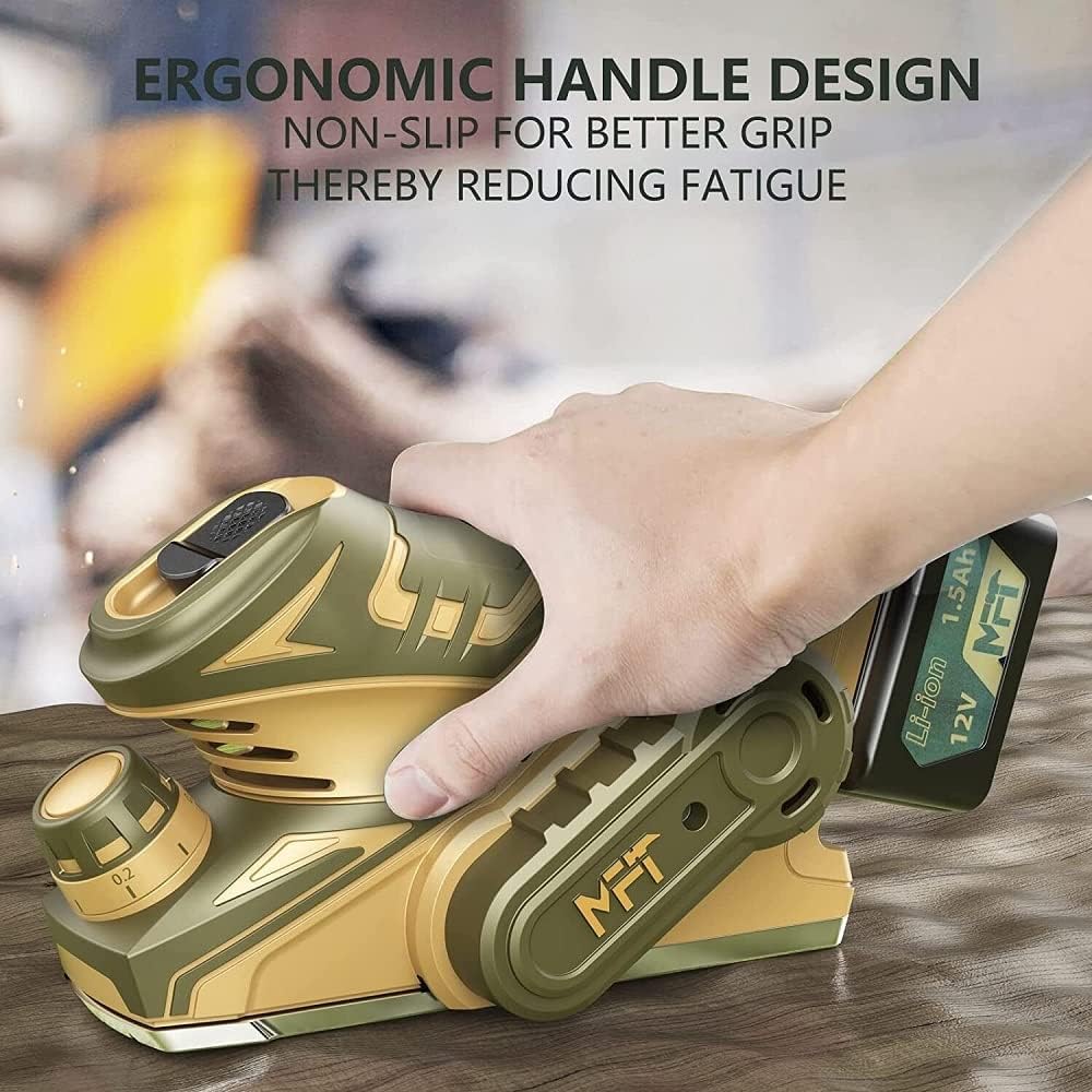 12V Cordless Planer Handheld Wood Planer 60MM Width 4.0ah Wood Working Battery NEW