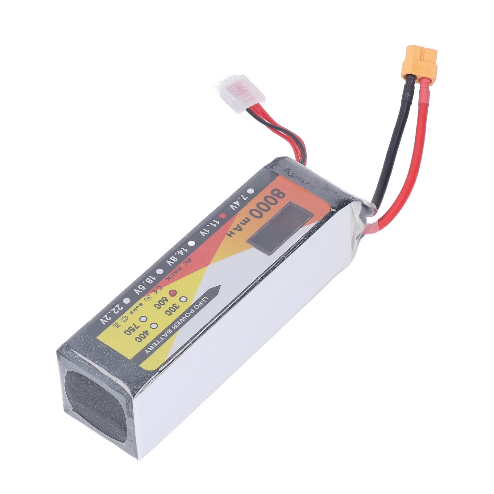 Batteria Lipo 8000mAh Velocità di scarica 60C Spina 11.1V 3S XT60 RC Alimentazione a batteria per modello di auto in elicottero RC