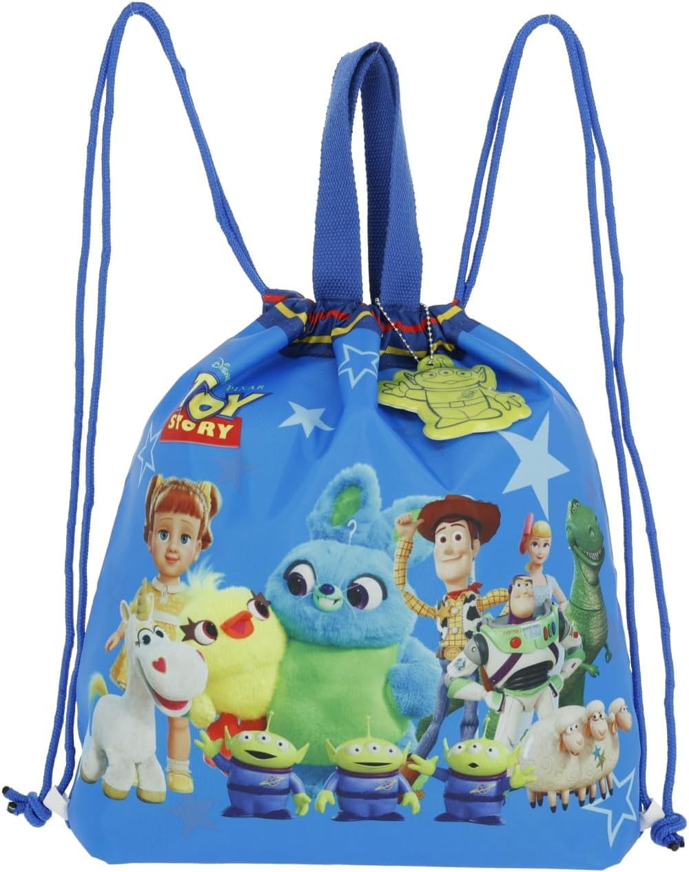 ハンドメイド　ナップサック　チャーム4点　あオリジナルイラスト ハンドメイド ナップサック チャーム4点 あオリジナルイラスト