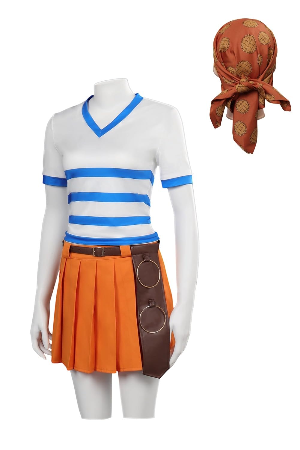 Anime Costume Donne Cosplay Striped Top Rock Belt Outfits Version Halloween Carnevale Party Suit