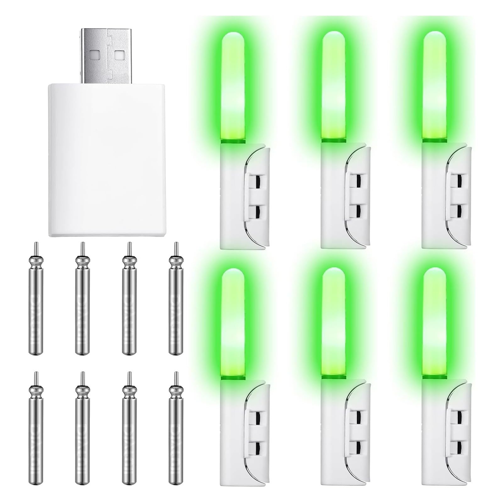 Luce da Pesca a LED Ricaricabile, Design per la Pesca Notturna e Pesca prolungata Luce a LED con Batteria Ricaricabile luminosità per la Pesca Notturna e i Viaggi