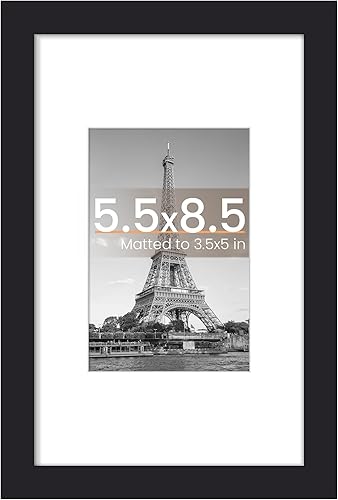 Vista 31 de upsimples - Portarretratos de 8.5 x 11 pulgadas, para fotos de 6 x 8 pulgadas con paspartú o de 8.5 x 11 pulgadas sin paspartú, marcos de fotos