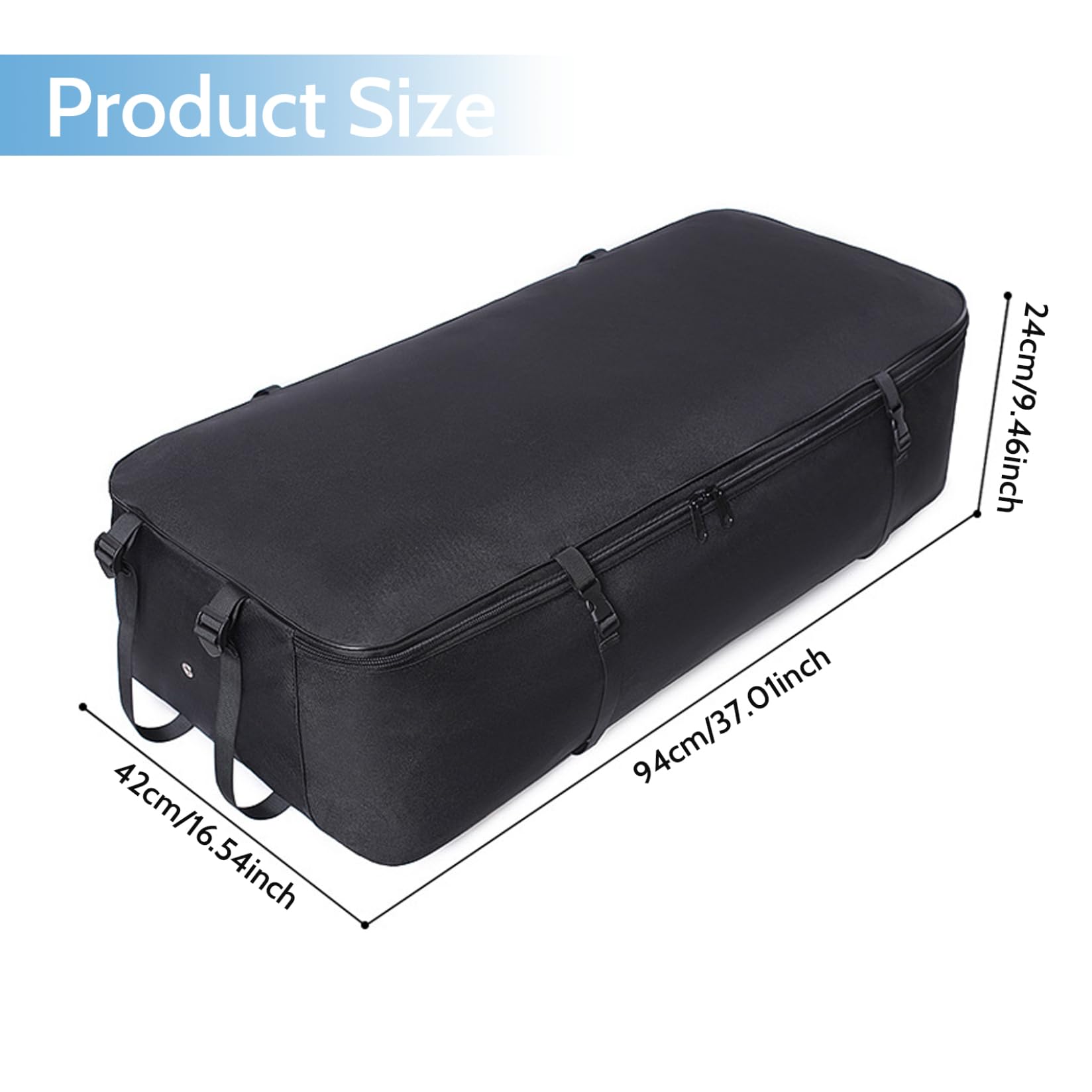 Zaino per tavola da paddle 94 x 41,9 x 24,1 cm, con cerniera, gonfiabile, con manico e cinturino con fibbia, borsa in nylon per tavola da surf, solo