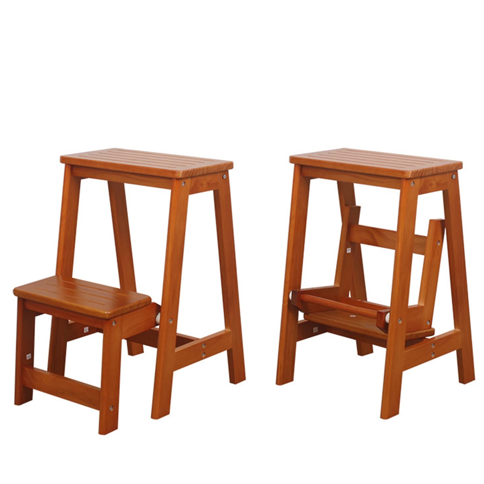 Tabouret-échelle pliable en bois pour accéder aux meubles hauts de votre cuisine