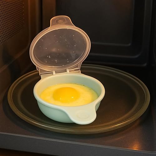 Miniatura 3 de Cocedor de huevos para microondas para sándwiches y tortillas, escalfador de huevos en microondas sin BPA, máquina para hacer huevos fritos, máquina