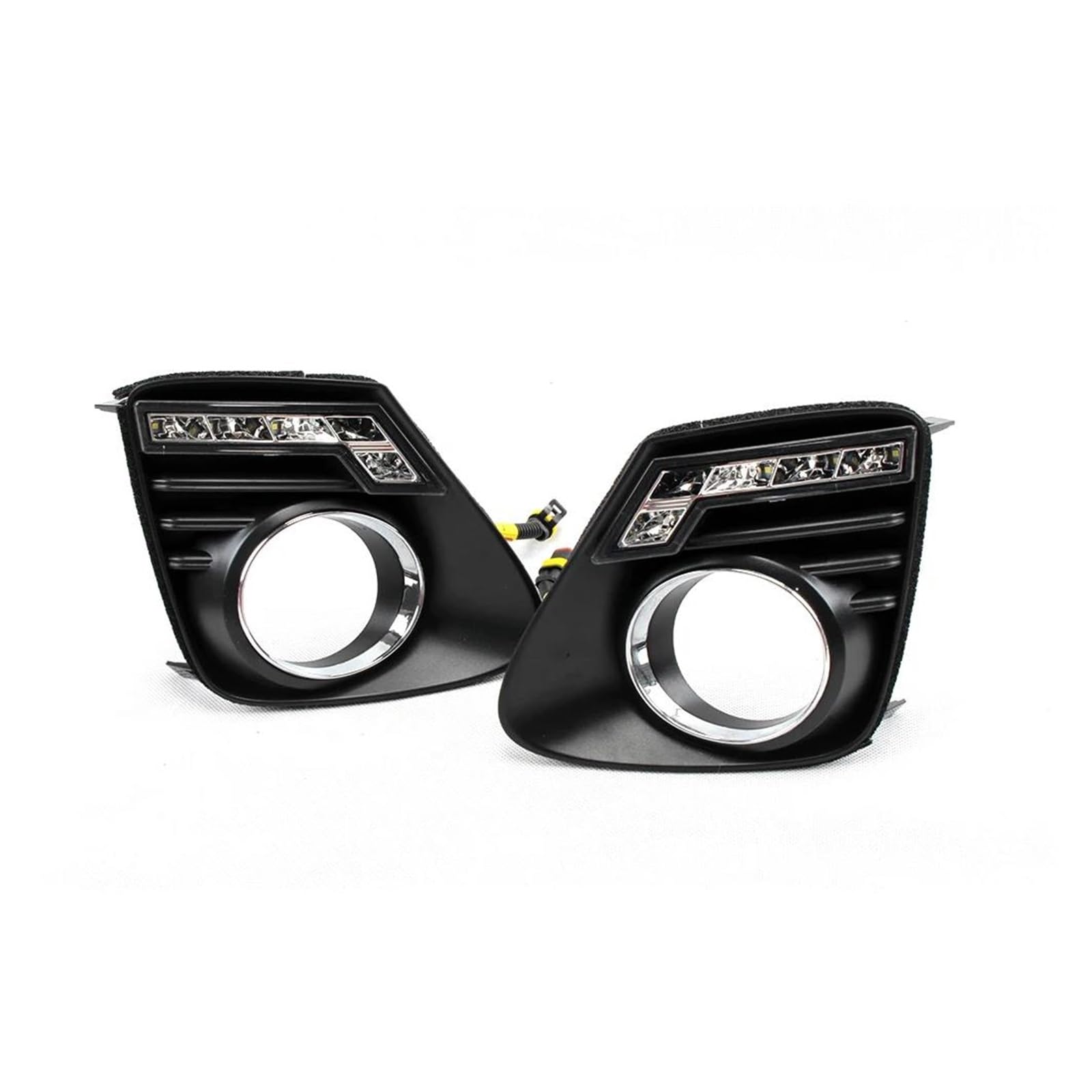 Luz LED DRL Diurna Para Toyota Para Corolla Para Altis 2011-2013 Luz Antiniebla Bisel + Pequeña Para Parachoques Delantero 1 Juego Faros Antiniebla Led(Withoutfoglights1SET)