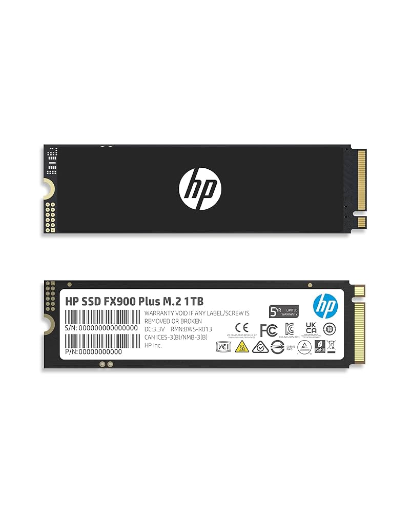 新品未開封✨HP SSD EX900 Plus M.2 1TB ブラック HP EX900 PLUS SSD