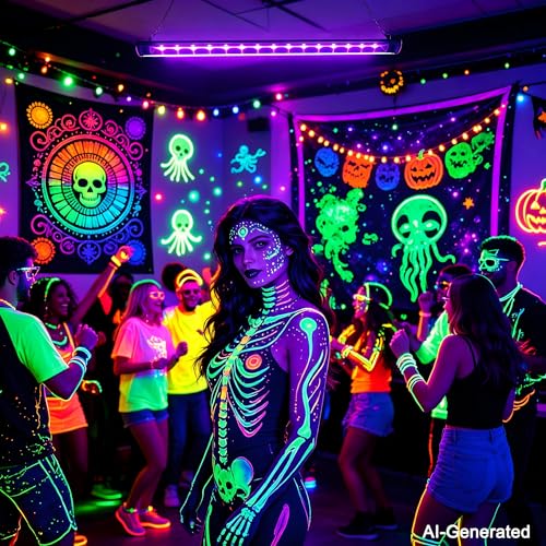 Image of TITO 395nm USB 1ft 10W Slim Black Light Bar for Glow Party & Uranium Glass