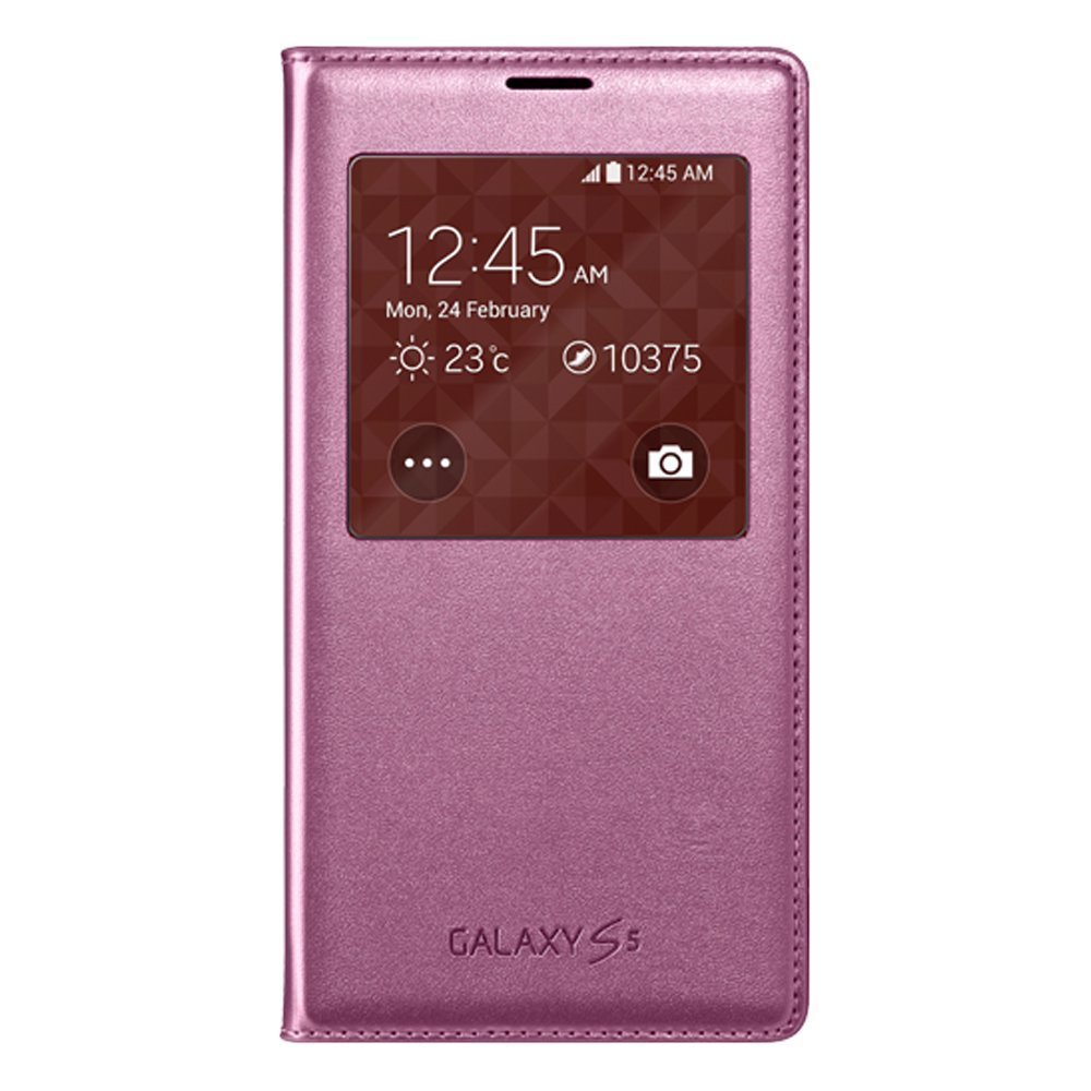 SAMSUNGView Flip Cover for Galaxy S5 - Pink