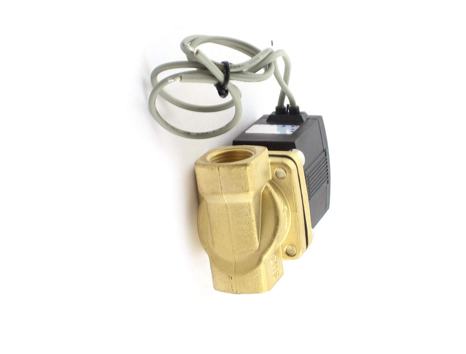 DC24V 320mA 7.6W 3/8PT Válvula solenoide eléctrica de agua a gas de 2 vías de latón Válvulas Eléctricas