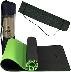 ARIMO Tapete Yoga Mat Antiderrapante TPE Ecológico Biodegradável Todos Os Tipos de Yoga/Pilates 181 x 61 cm x 6 mm