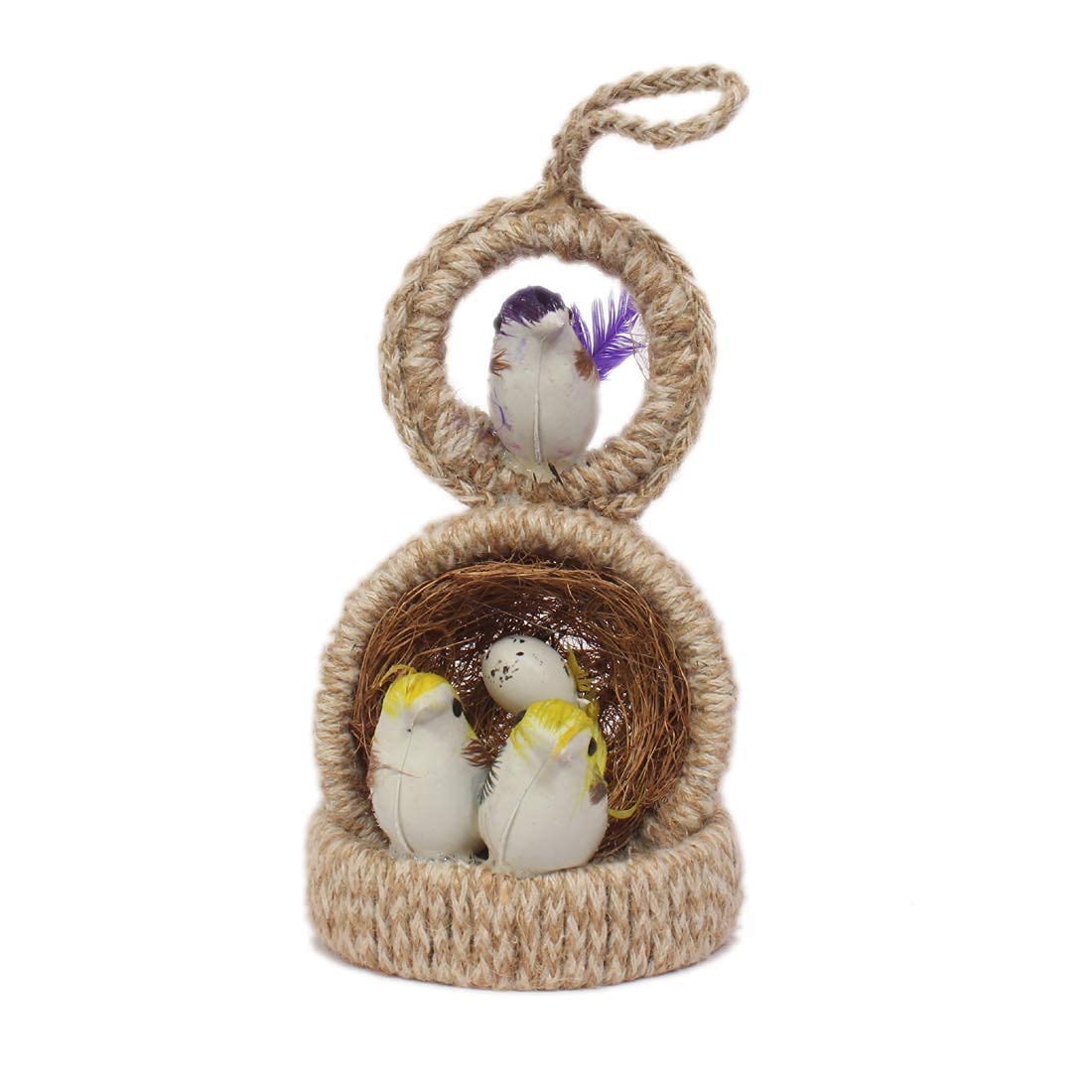 Pet Believe Decorative Artificial Birds Nest Hanging for Balcony |Birds with Egg|Bird Nest Decor Wall Hanging Showpiece|Cool Artificial Birds for Decoration in Garden Decor |(Set of 1) (B0B3VRJBSG) Amazon Price History, Amazon Price Tracker