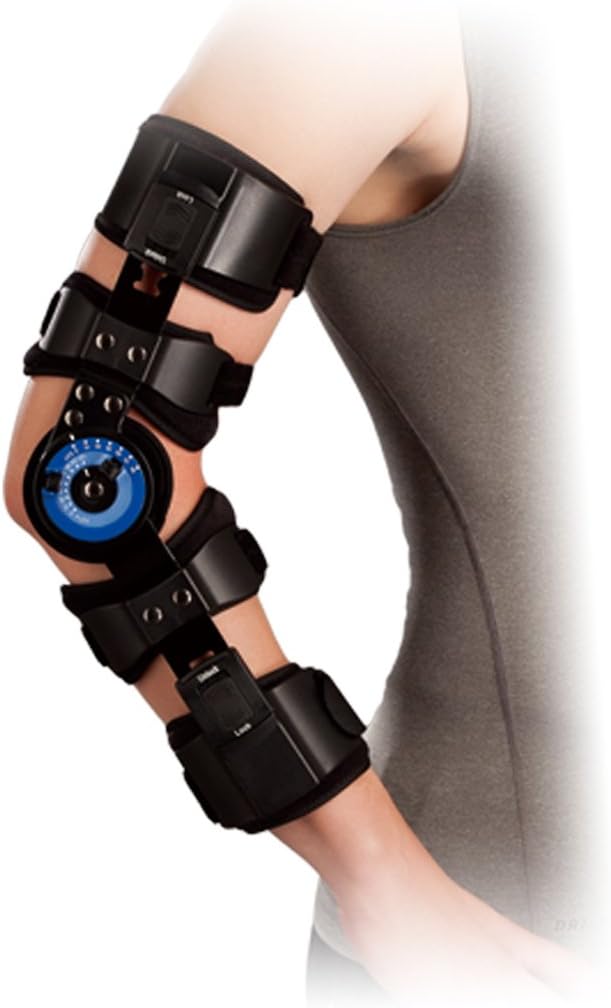 Orthomen ROM Hinged Elbow Brace Support Post Op Injury Recovery (L) Everything Else