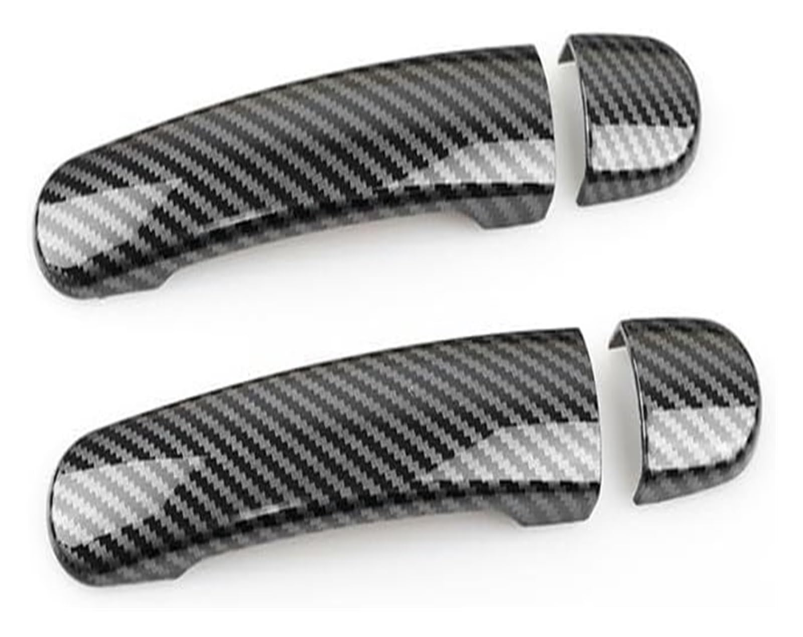 Qwqthgs Carbon Texture C Car Exterior Door Handle Cap For Vw For Golf 4 For B&Ora Mk4 For Rabbit A4 1J 1999-2004 Car Exterior Door Handle Covers(Carbon Texture C)