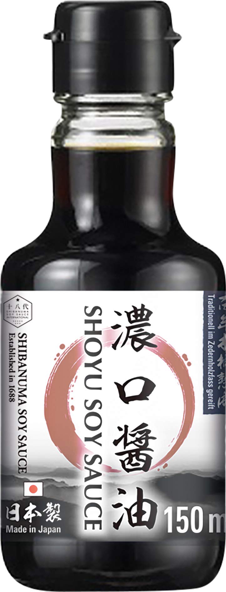 Shibanuma Salsa de Soja, Oscura (Koikuchi Shoyu) 180 g
