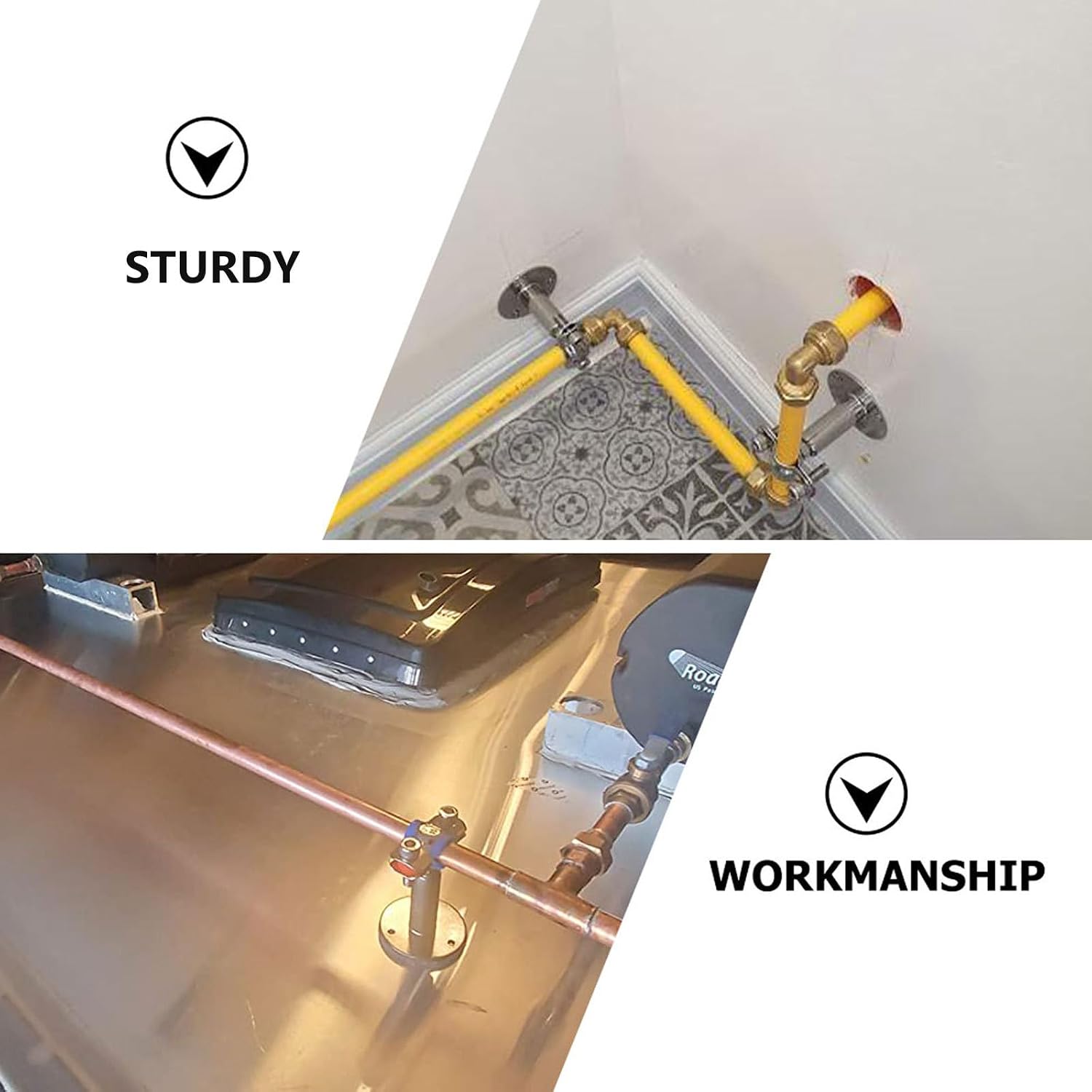 304 Stainless Steel Adjustable Hose Clamp Band, Fuel Hose Clip Φ45-48Mm Diameter, Plumber Clamp for Water and Gas Pipes, Sturdy Pipe Bracket for Industrial and Plumbing Use