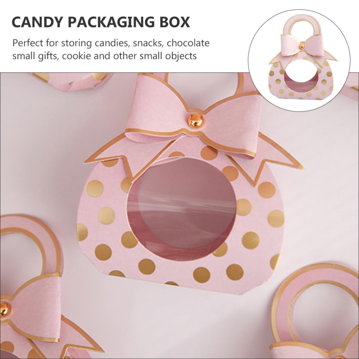 50 Pezzi Scatoline Portaconfetti Matrimonio Rosa con Finestra Trasparente e Fiocco Elegante Scatole Regalo per Dolcetti Caramelle e Souvenir Nozze Box Regalo Decorativo