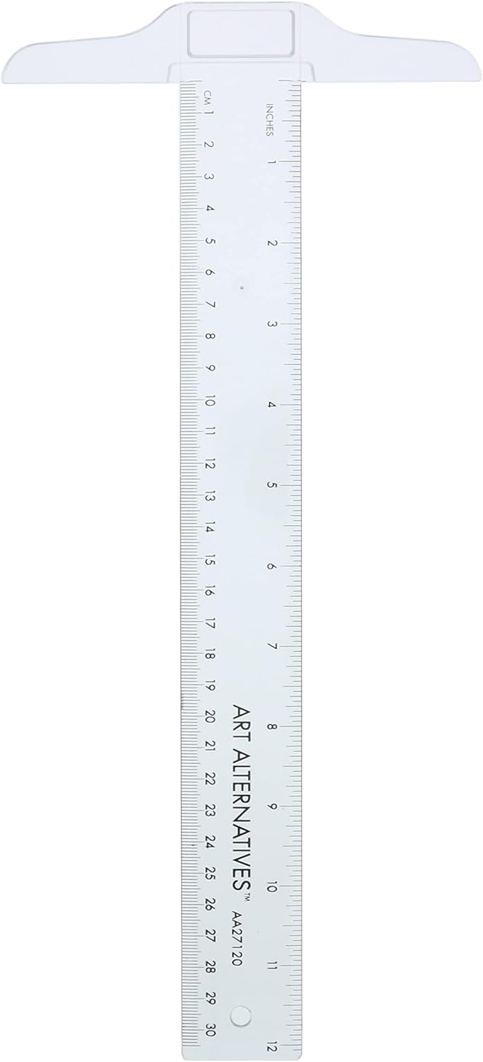 Art Alternatives Clear Plastic T-Square, 12 in