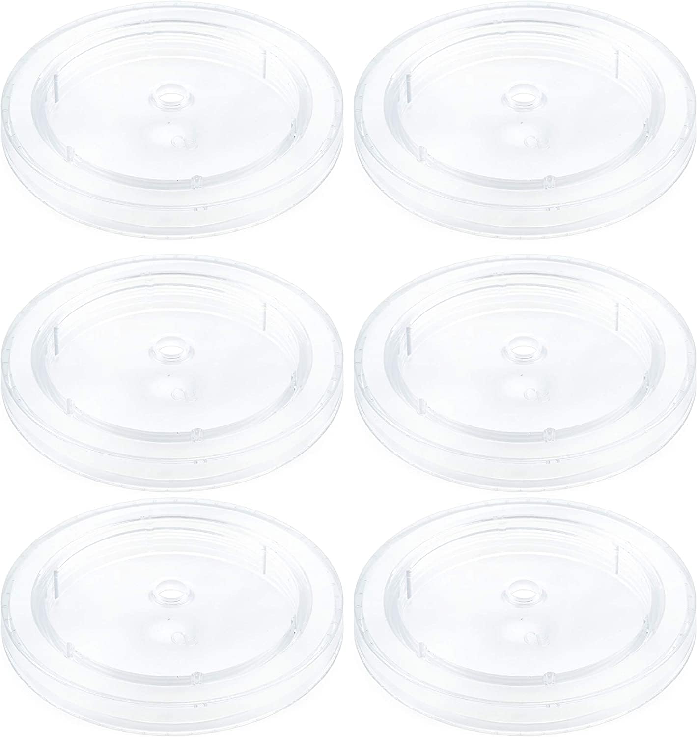 Darware Replacement Lids for Acrylic Tumblers (6-Pack); Fits 3.75 Inch Wide Mouth Travel Cups