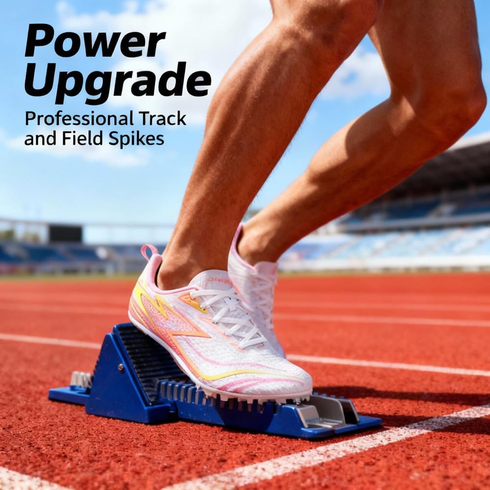 Chaussures d'athlétisme À Pointes pour Femmes, Baskets De Course Légères Respirantes Chaussures De Saut Respirantes Confortables