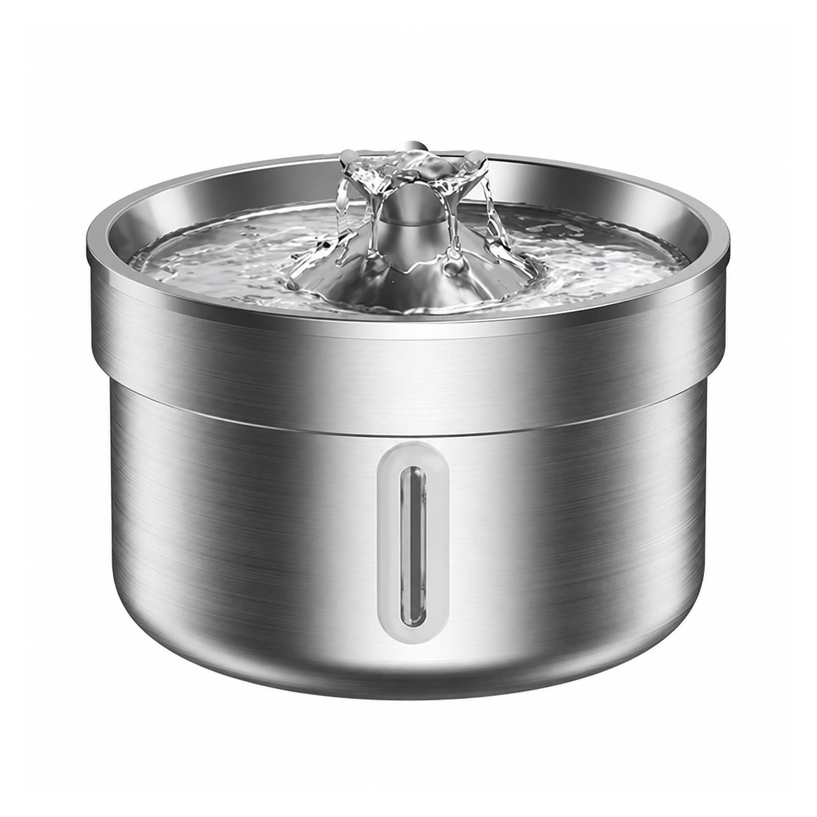 Fuente para Beber para Mascotas, Bebedero para Mascotas De Acero Inoxidable | Dispensador Automático De Agua Para Perros Y Gatos, Acero Inoxidable,
