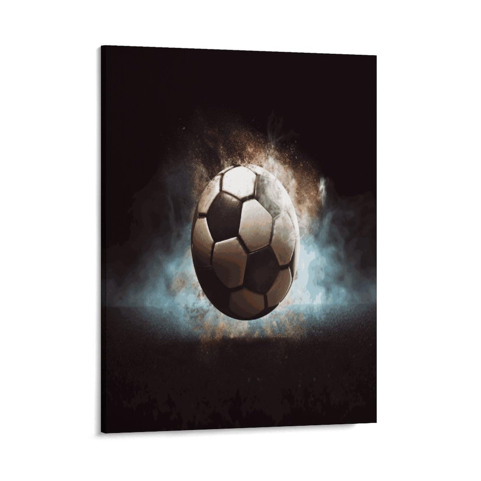 Adfgyerh Style Sport Soccer Wall Art Framed,Canvas Prints Ready To Hang Home Decor,Canvas Wall Art For Living Room Hallway Office Wall Decor 08X10inch(20X25cm)