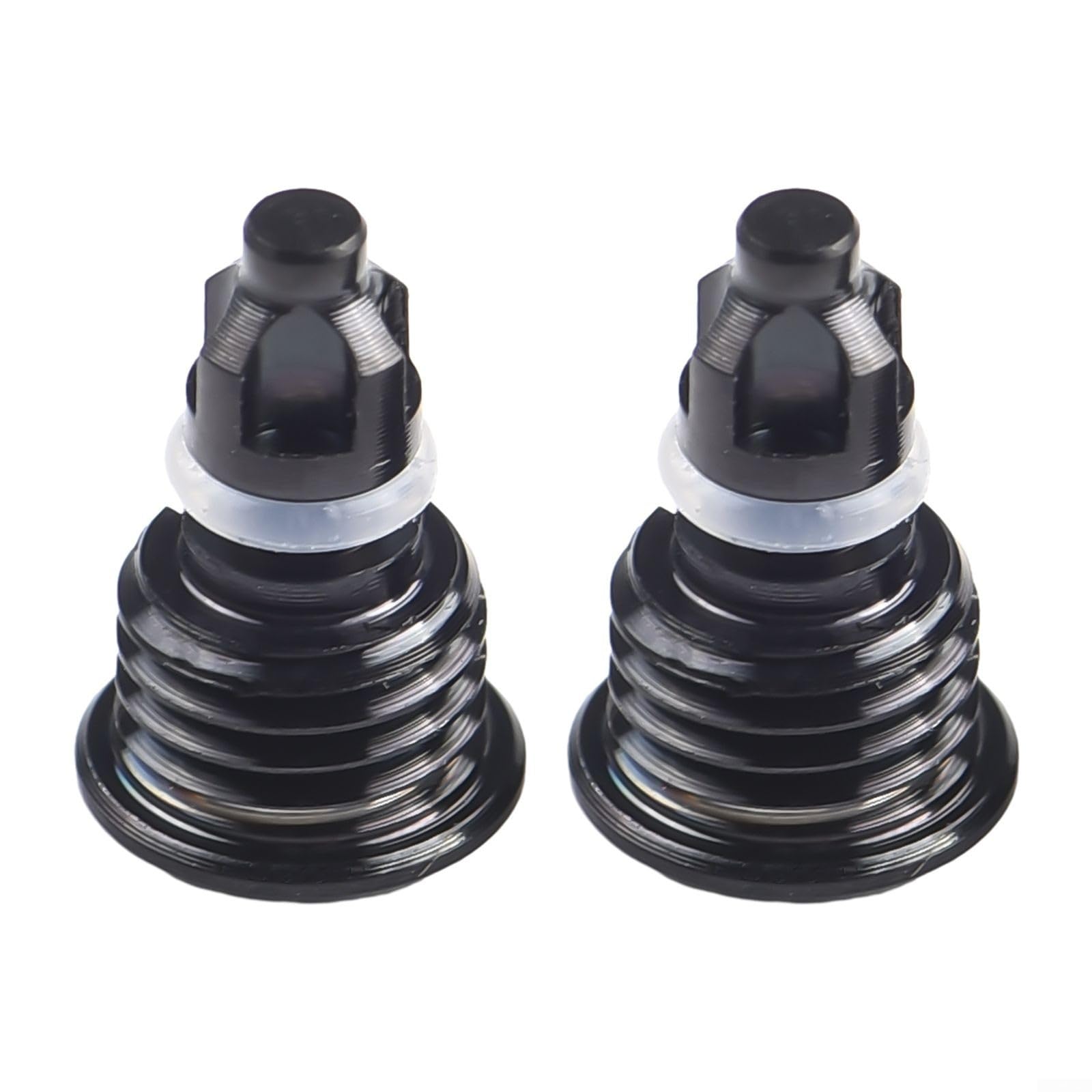 2 viti di spurgo per leva del freno della bicicletta, con O-ring, per Magura MT2, MT4, MT5, MT7, MT8, in lega, design leggero, chiusura sicura, multicolore, 10 g, set di ricambio per (nero)