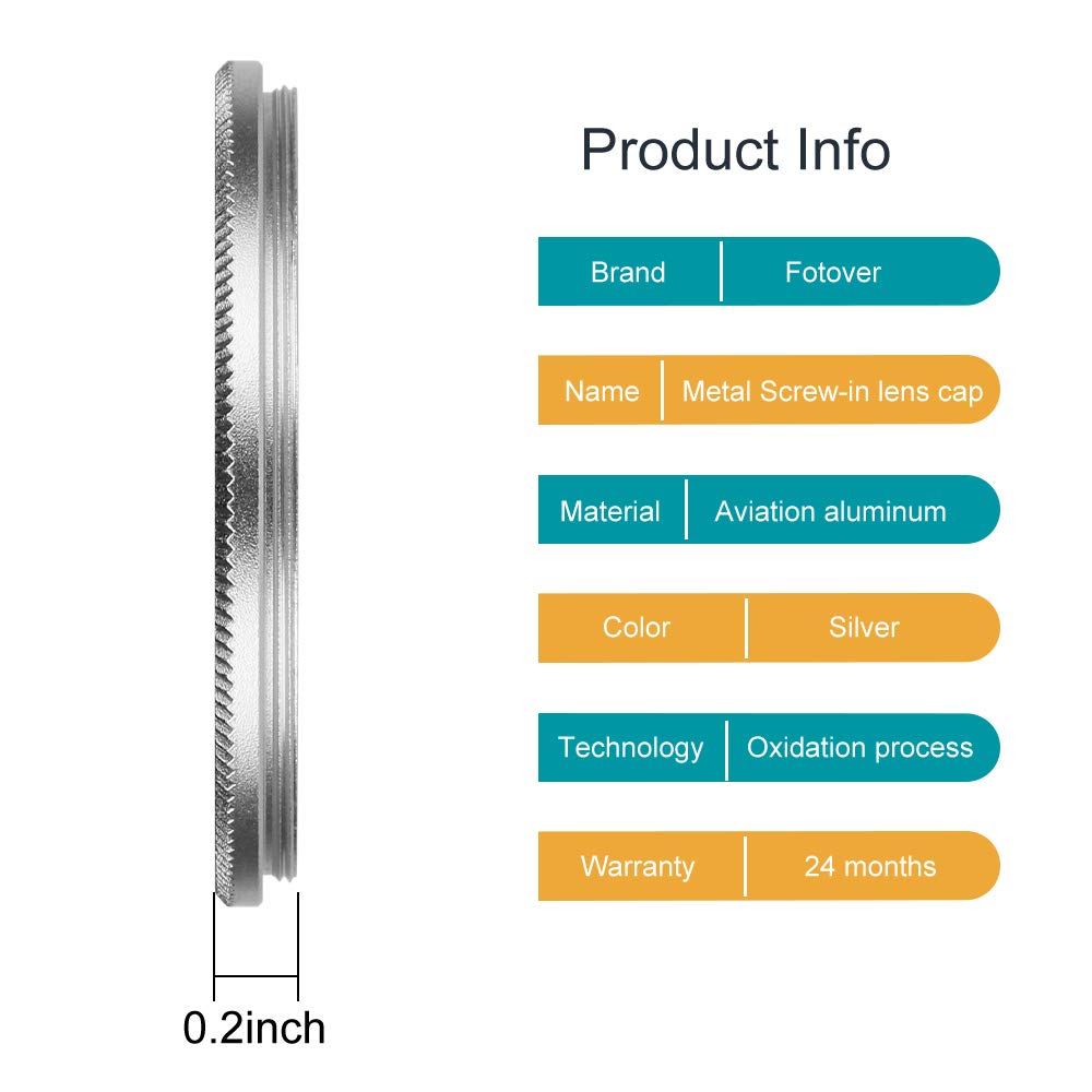 TAPPO UNIVERSALE COPRIOBIETTIVO CLIP A MOLLA 46MM LENS CAP UNIVERSAL Lenzen En O - Foto 5