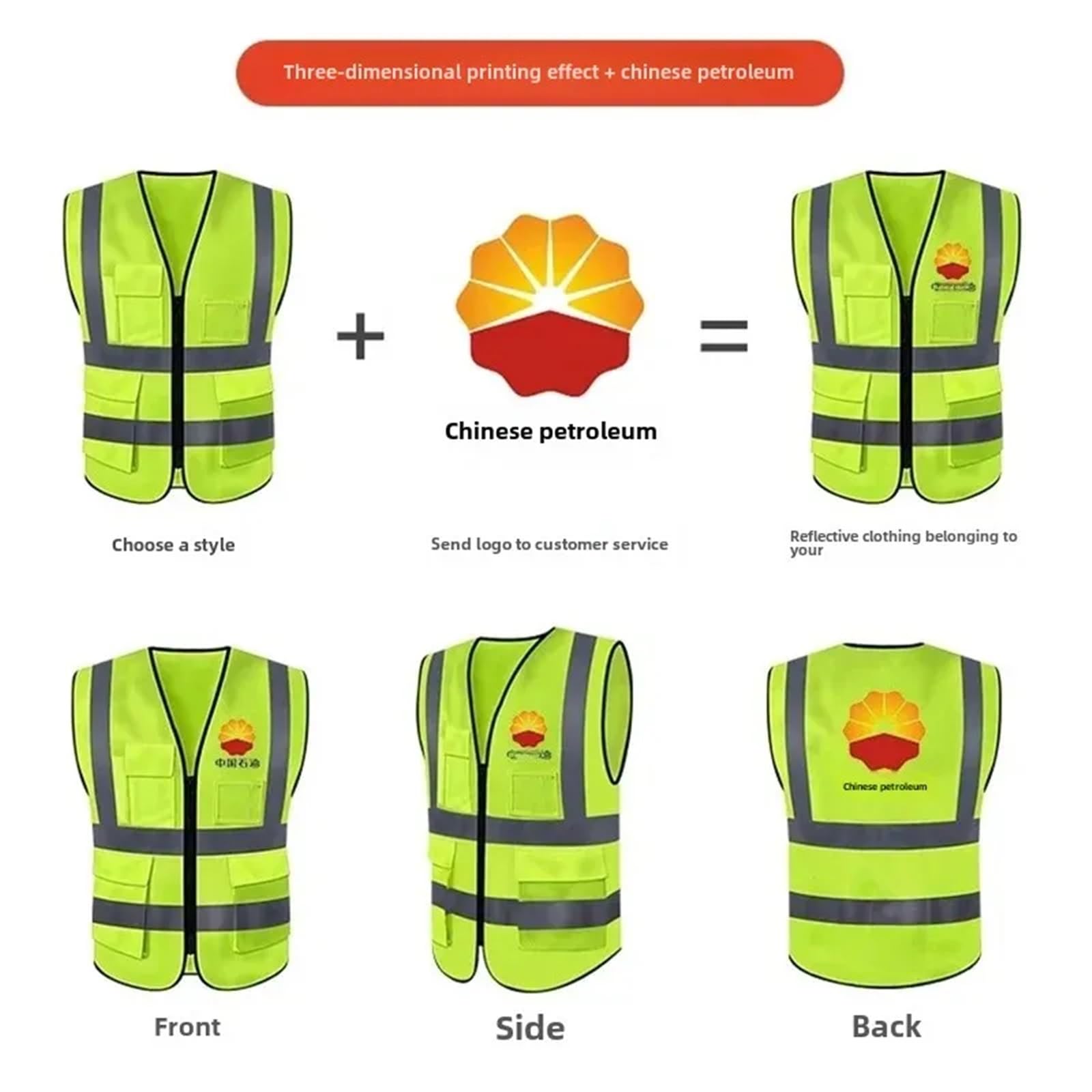 Gilet de Construction réfléchissant en Maille
