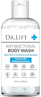 Dr. Lift Antibacterial Body Wash, 8 oz - Gentle & Effective Shower Gel - Made in America