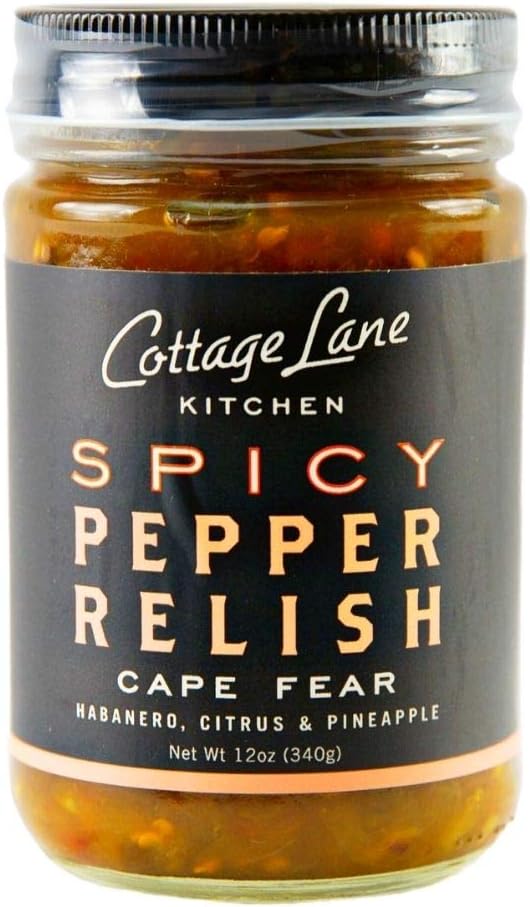 Hot & Sweet Pepper Relish - Spicy Jalapeno, Habanero Peppers, Citrus, Pineapple - Sub for Salsa, Chow Chow - 12 Ounce