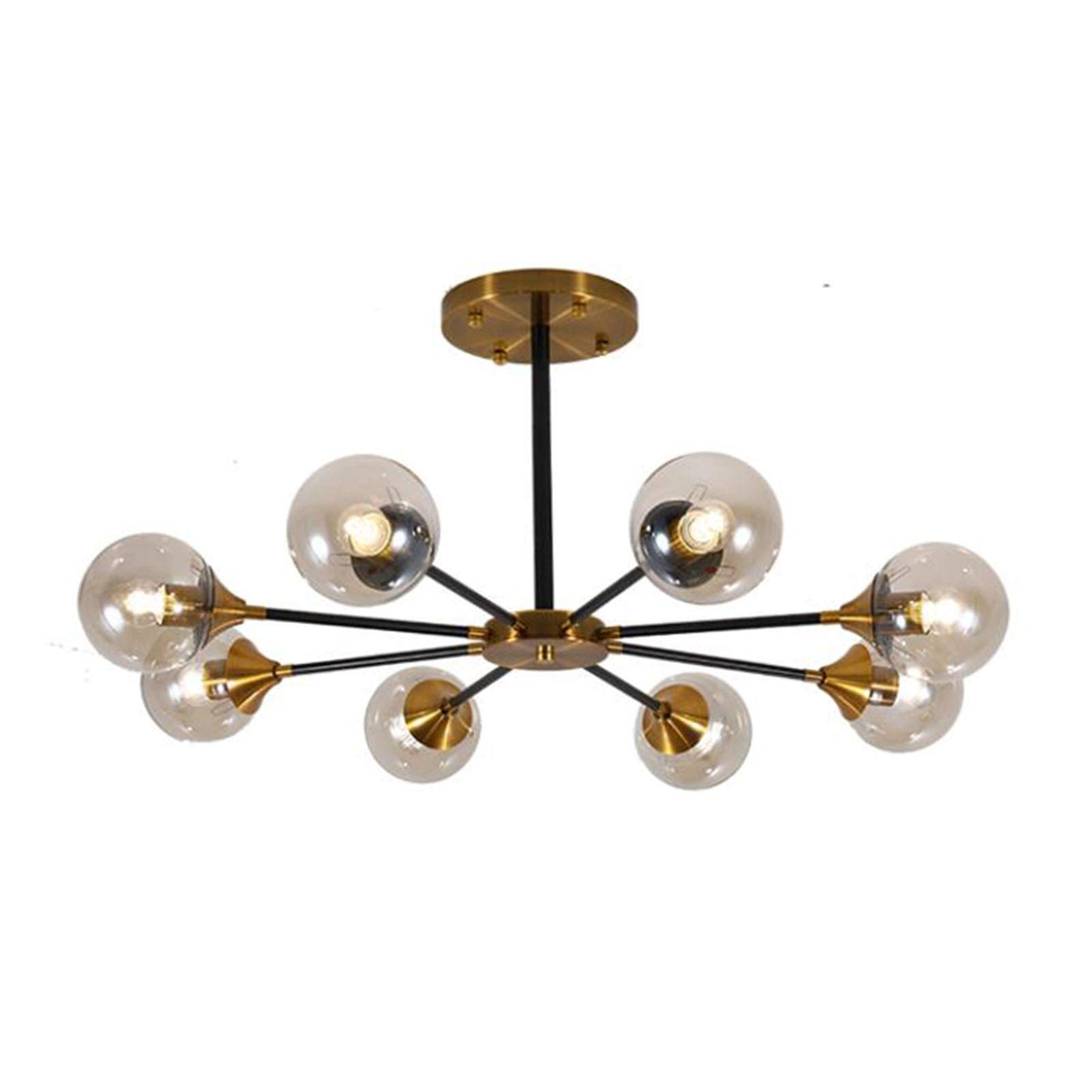 Lustre plafonnier à montage en surface style vintage doré 1/6T
