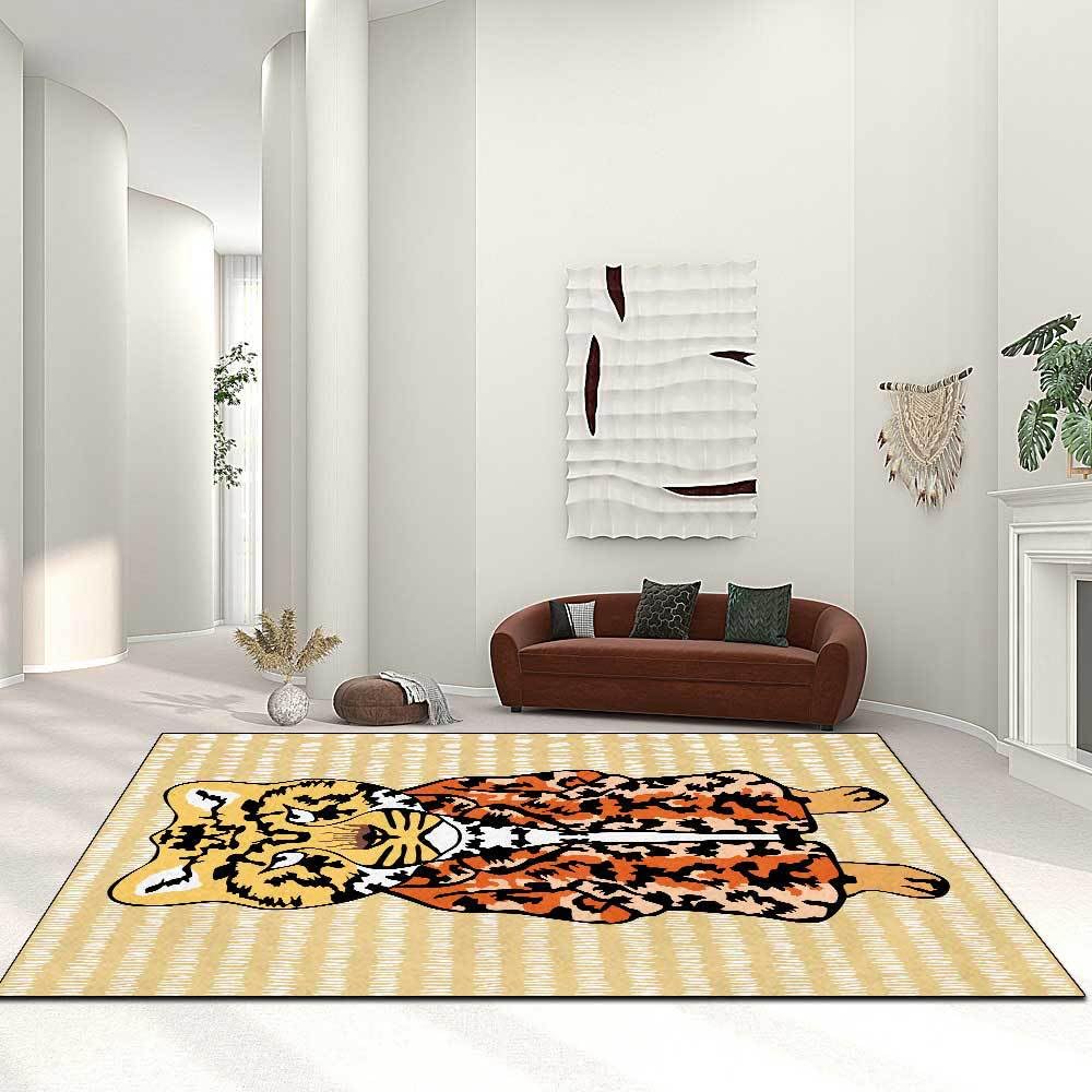 Tapis antidérapant pour chambre résistant aux jeux et aux animaux