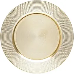 Sousplat de Plástico Dourado 33cm - Wolff