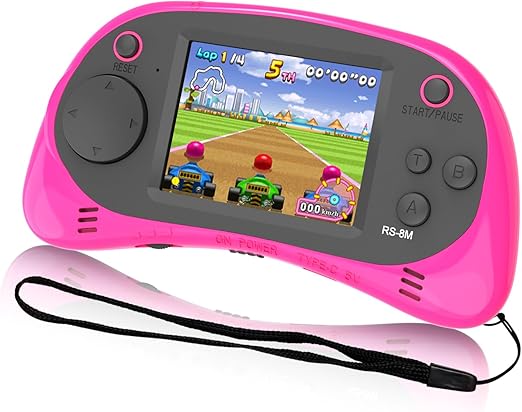 Kids Handheld Portable Video Game Player with 200 Games - 16 Bit 2.5 Inch IPS Screen Mini Retro Electronic Machine for Boys Girls